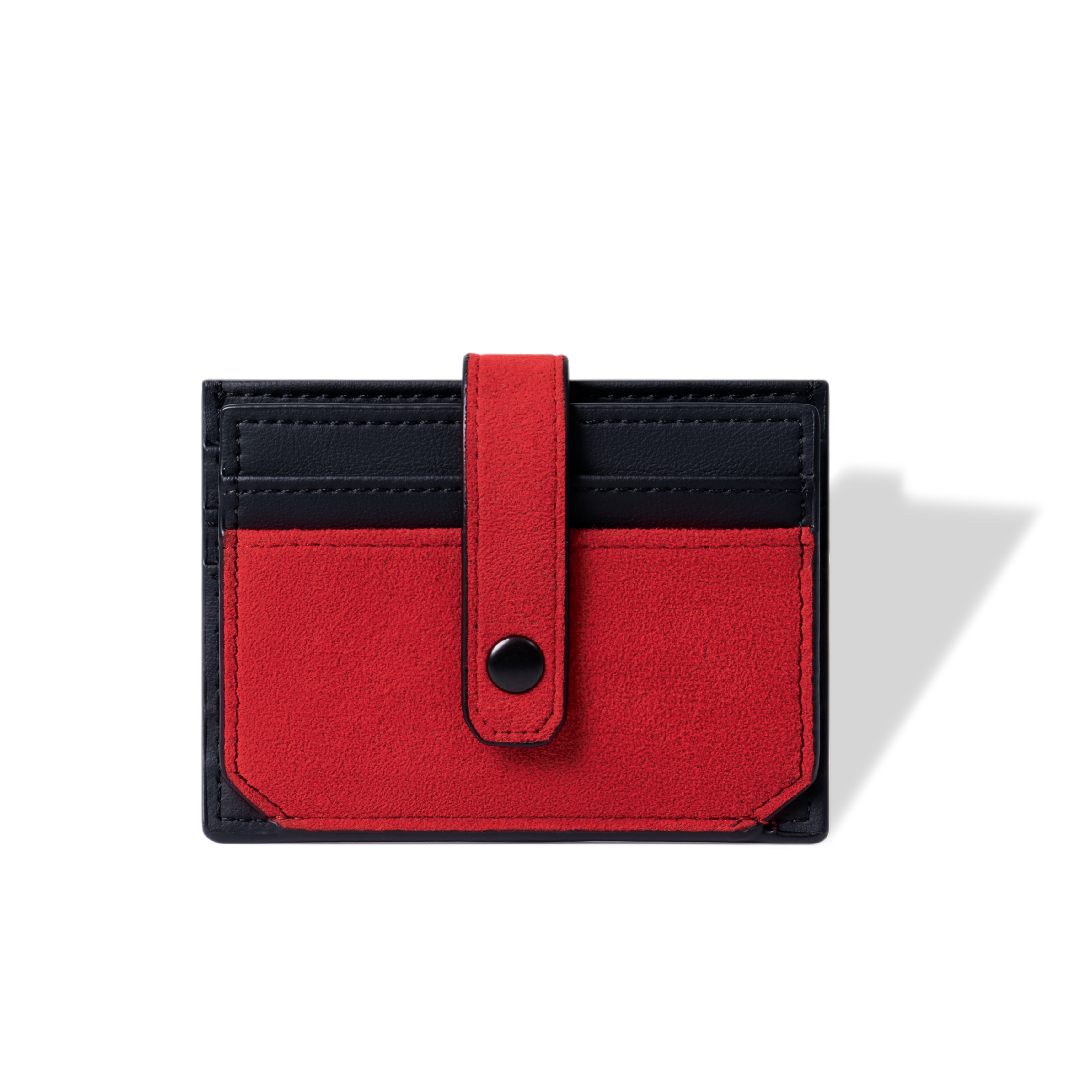 RFID-Blocking Alcantara Slim Wallet Trendportss#color_red