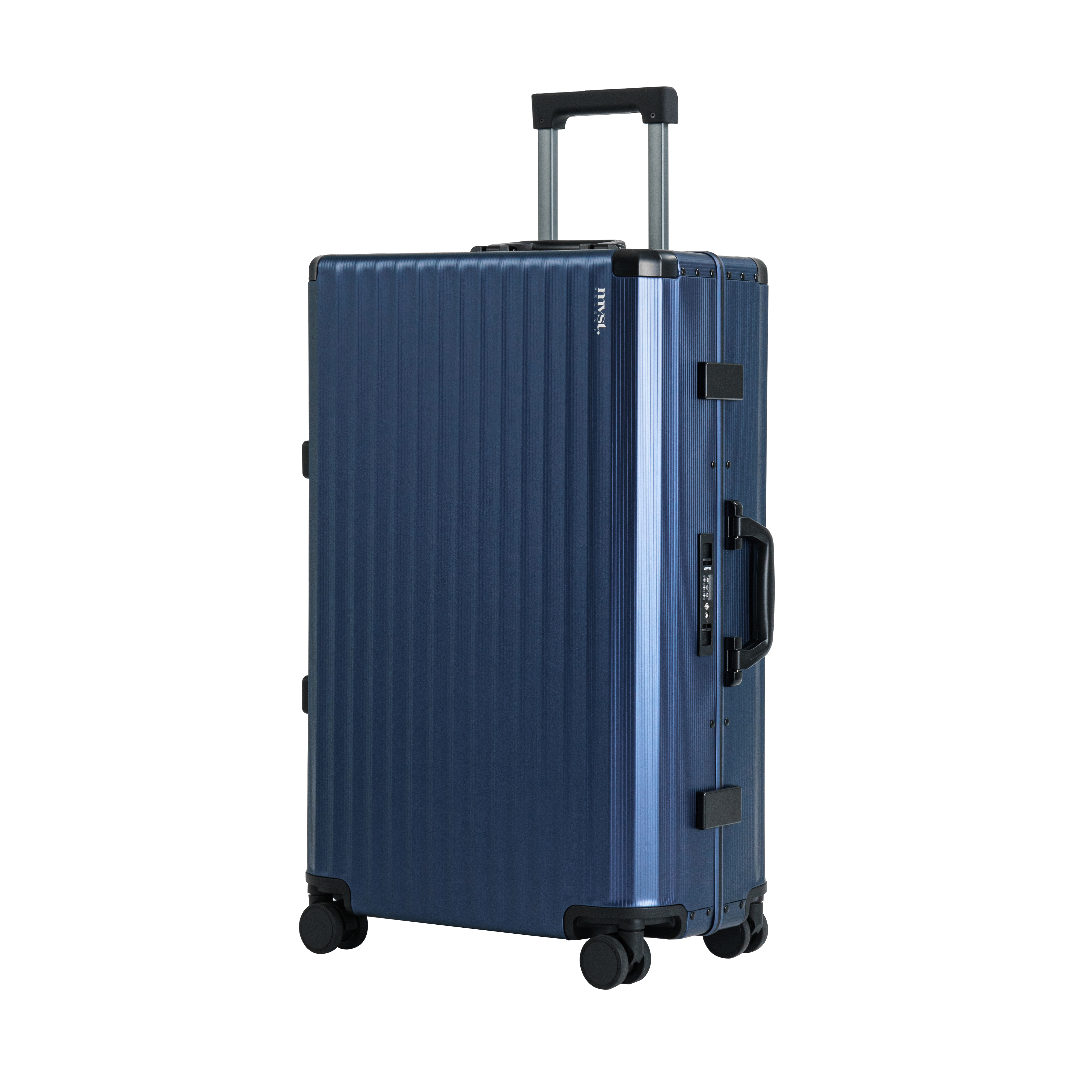 SPACE Aluminum Suitcase Navy Trendportss