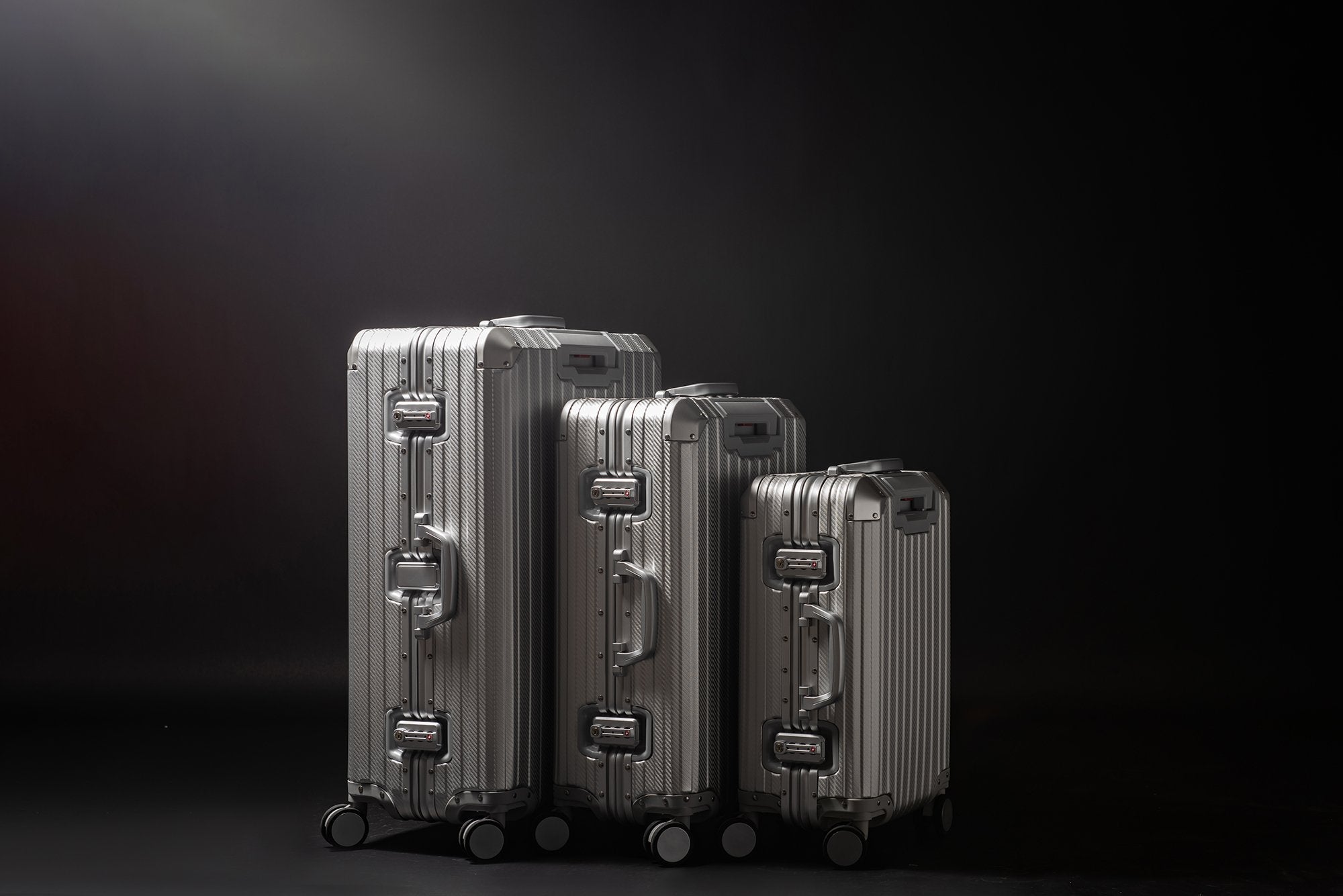 TREK Aluminum Suitcase Silver Trendportss