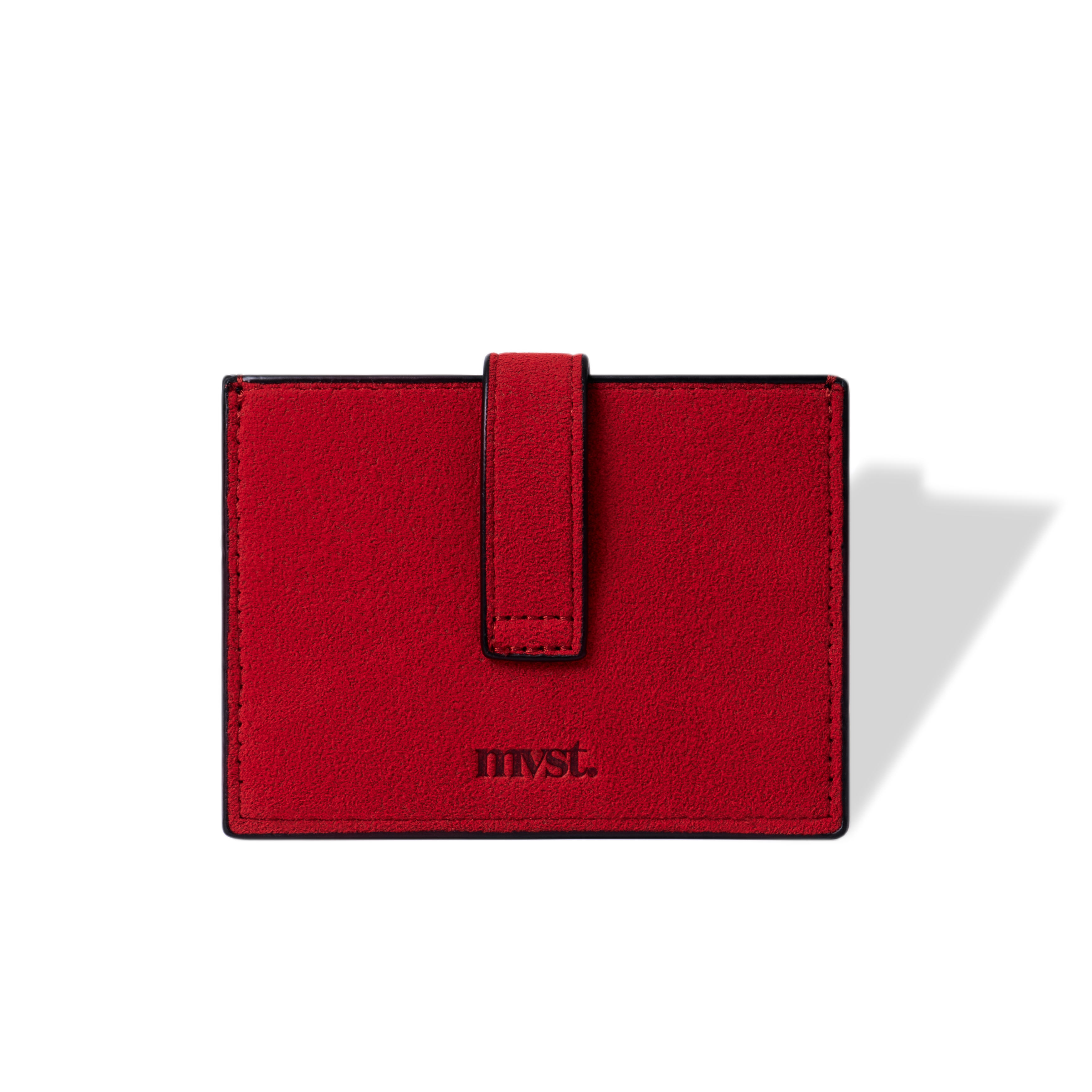 RFID-Blocking Alcantara Slim Wallet Trendportss#color_red