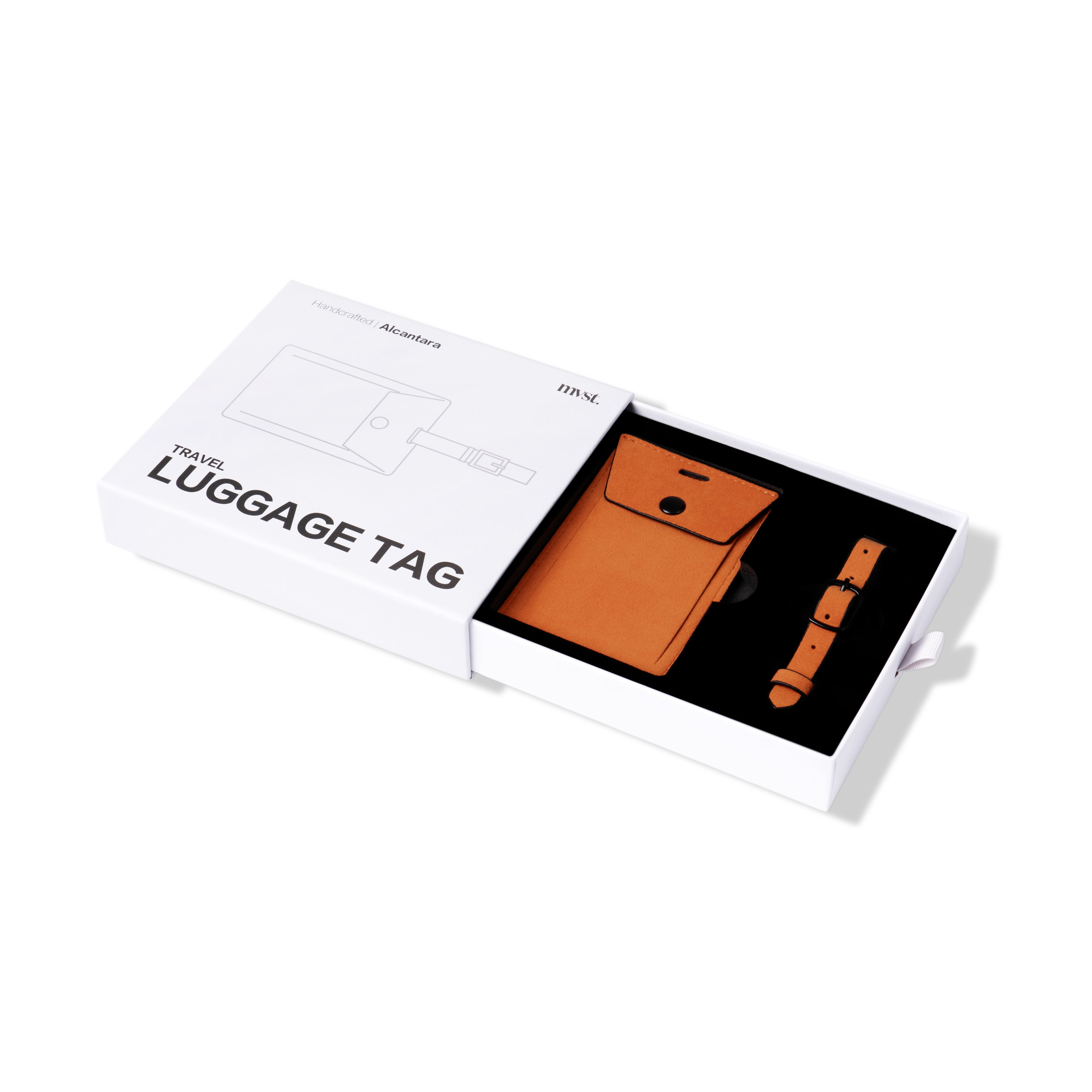 Alcantara Luggage Tag Trendportss#color_orange