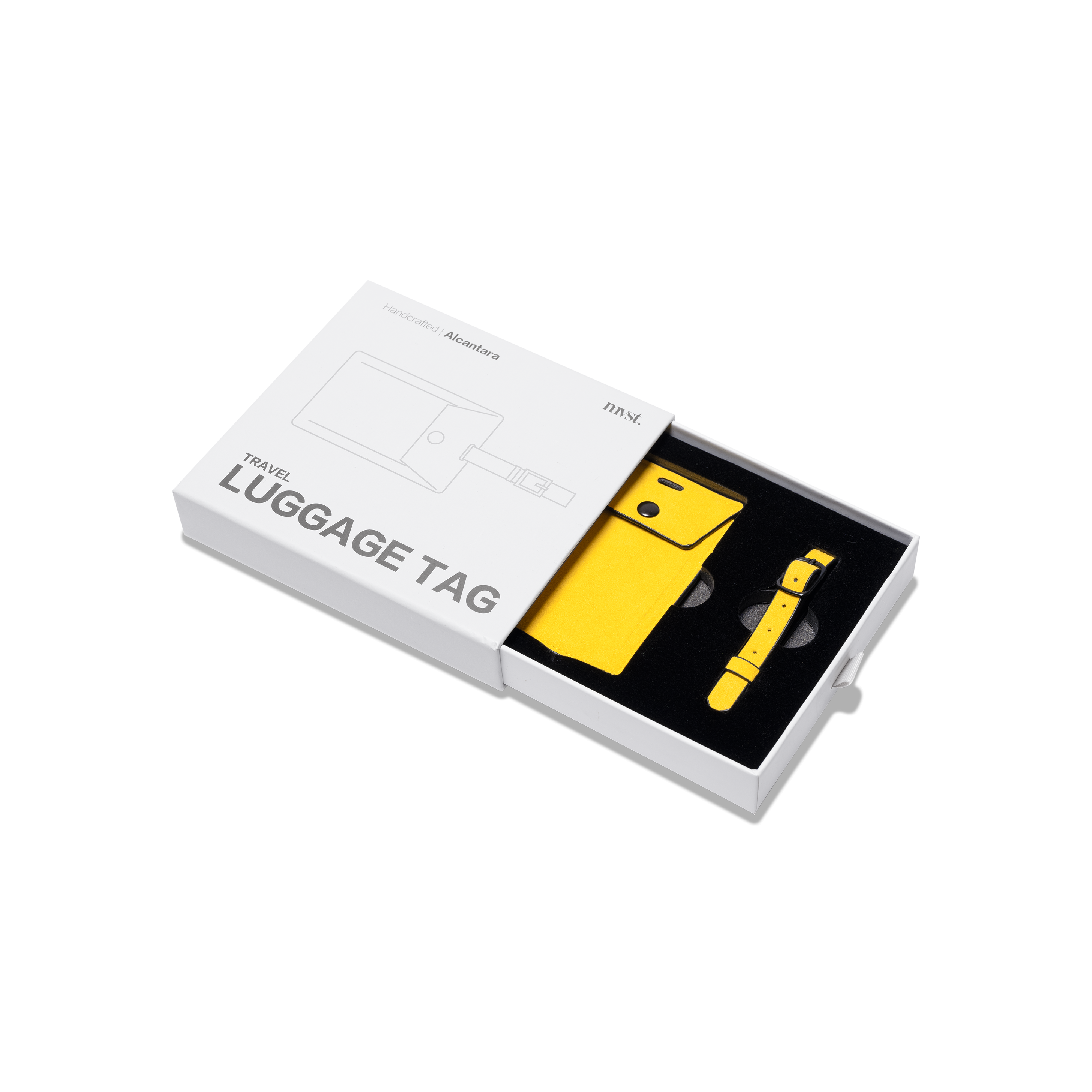 Alcantara Luggage Tag Trendportss#color_yellow