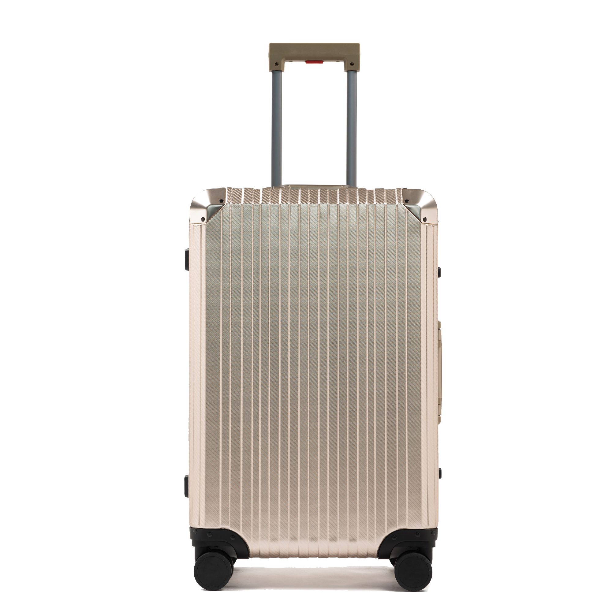 TREK Aluminum Suitcase Champagne Trendportss