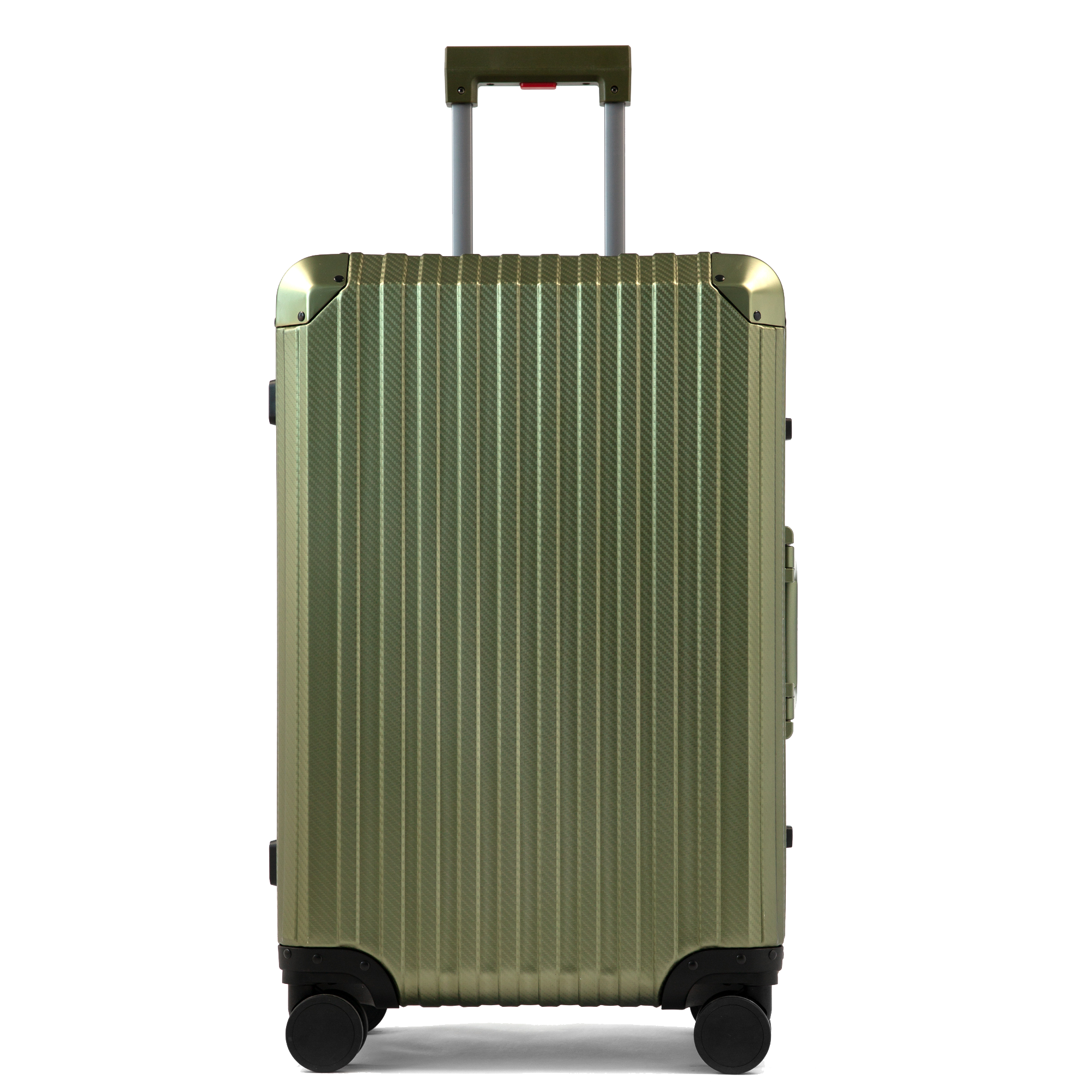 TREK Aluminum Suitcase Army Green Trendportss