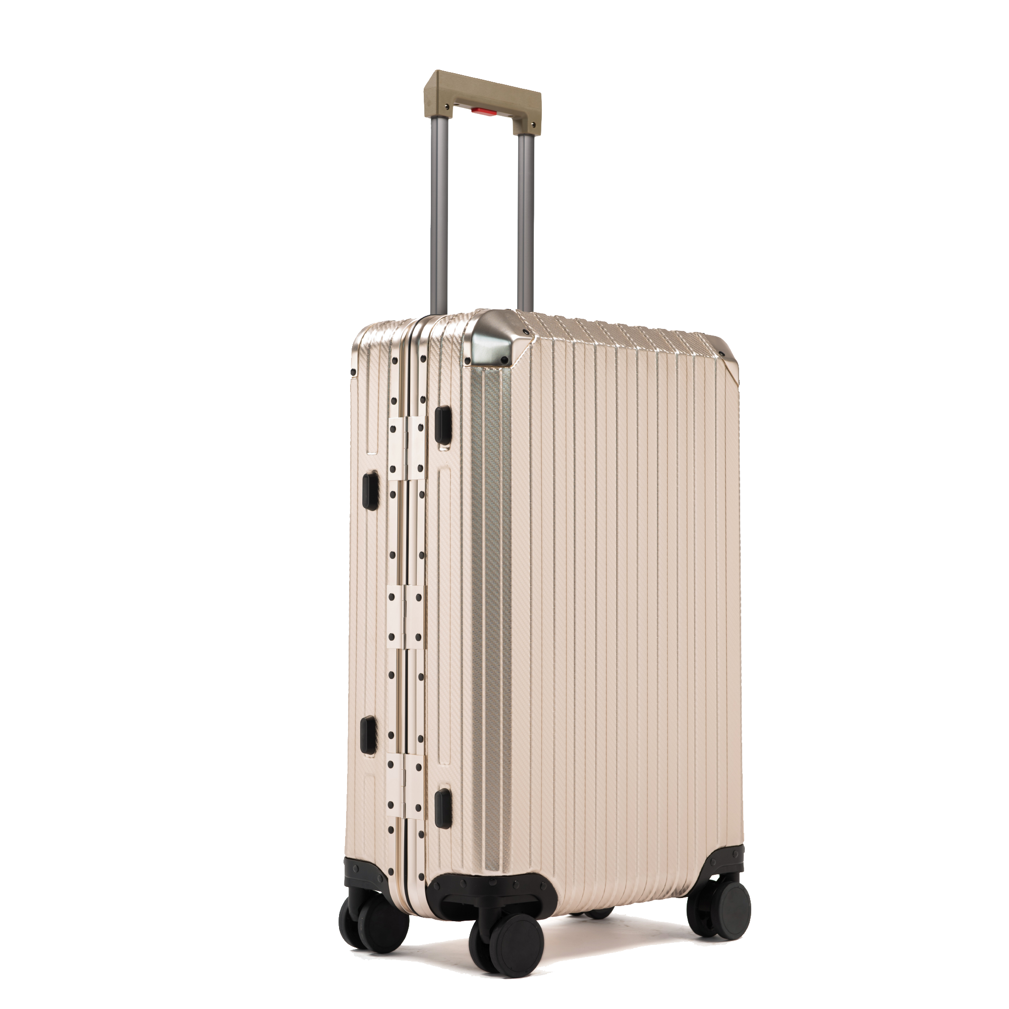 TREK Aluminum Suitcase Champagne Trendportss