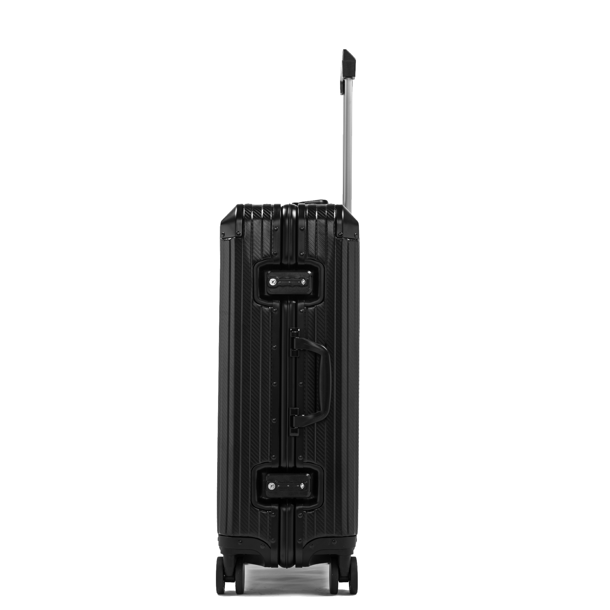 TREK Aluminum Suitcase Black Trendportss