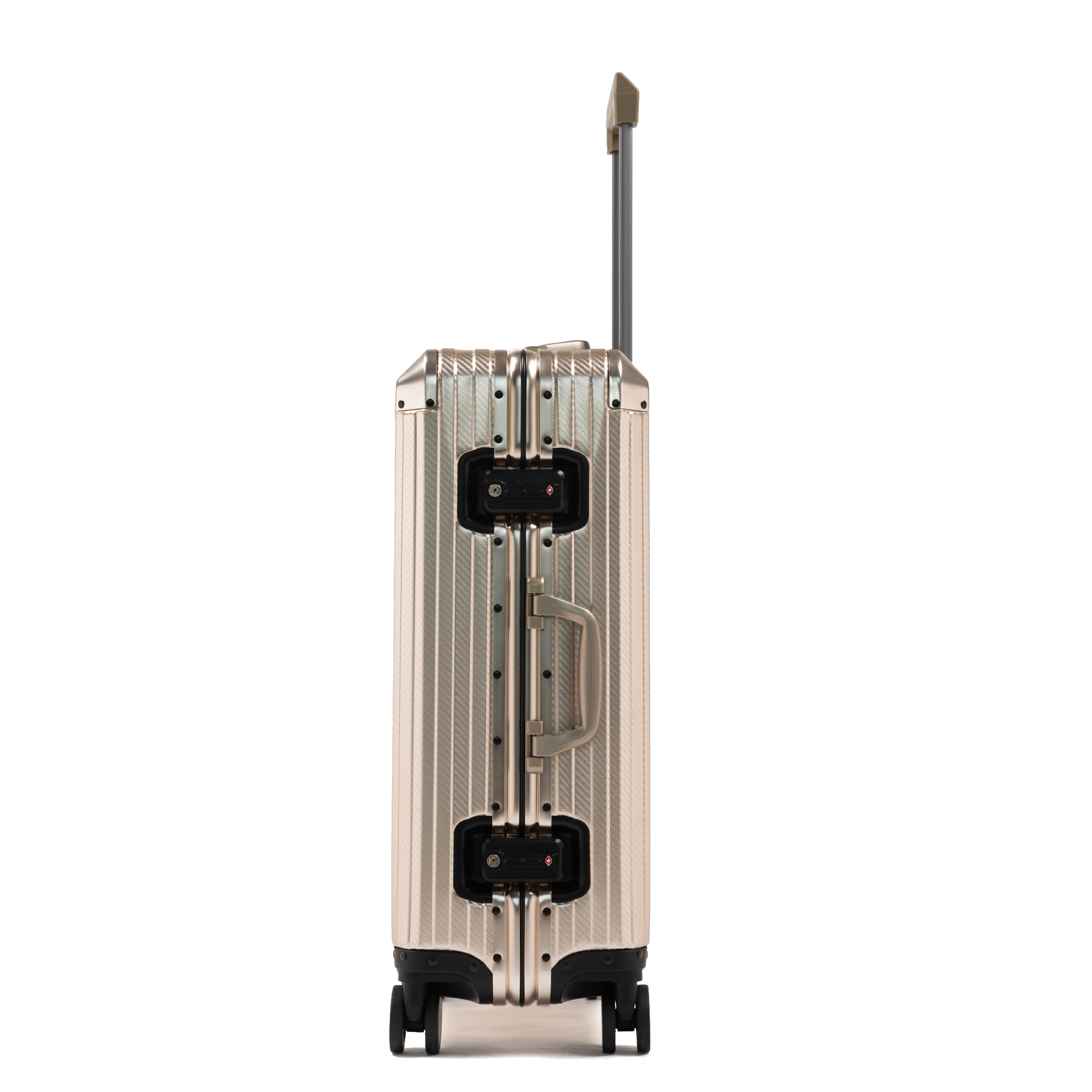 TREK Aluminum Suitcase Champagne Trendportss