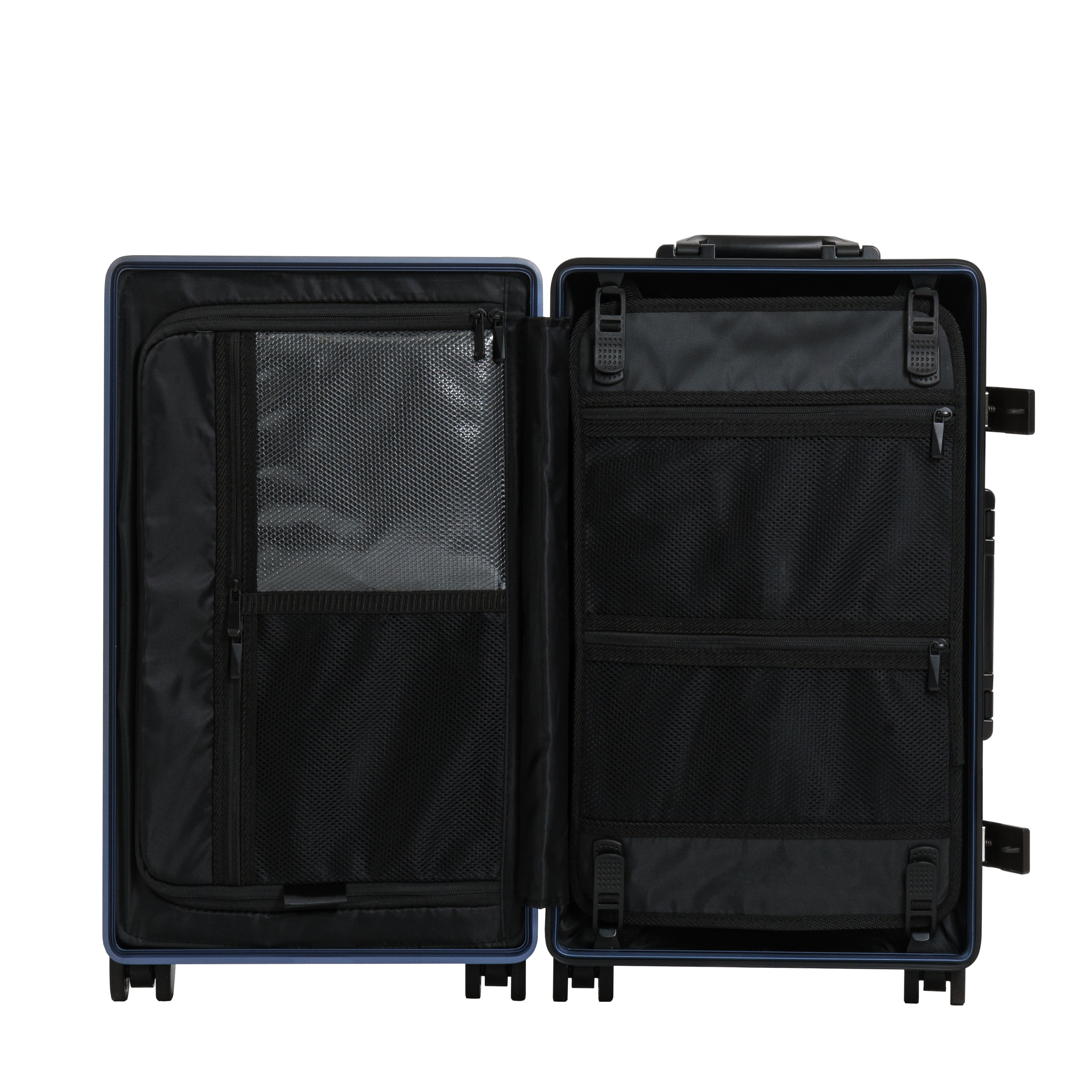 SPACE Aluminum Suitcase Navy Trendportss