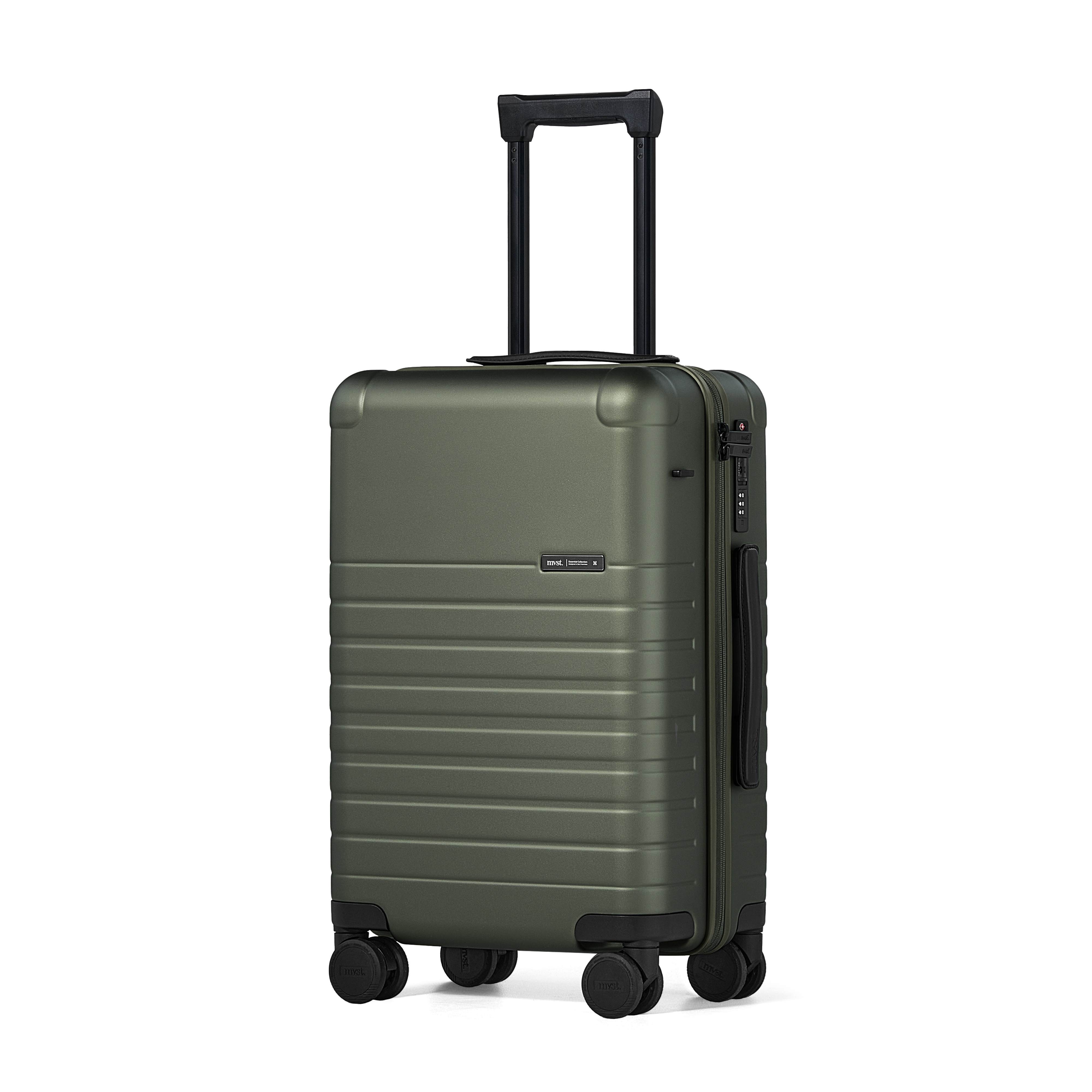 Essential Collection Suitcase Dark Olive Metallic Trendportss#size_Carry-On