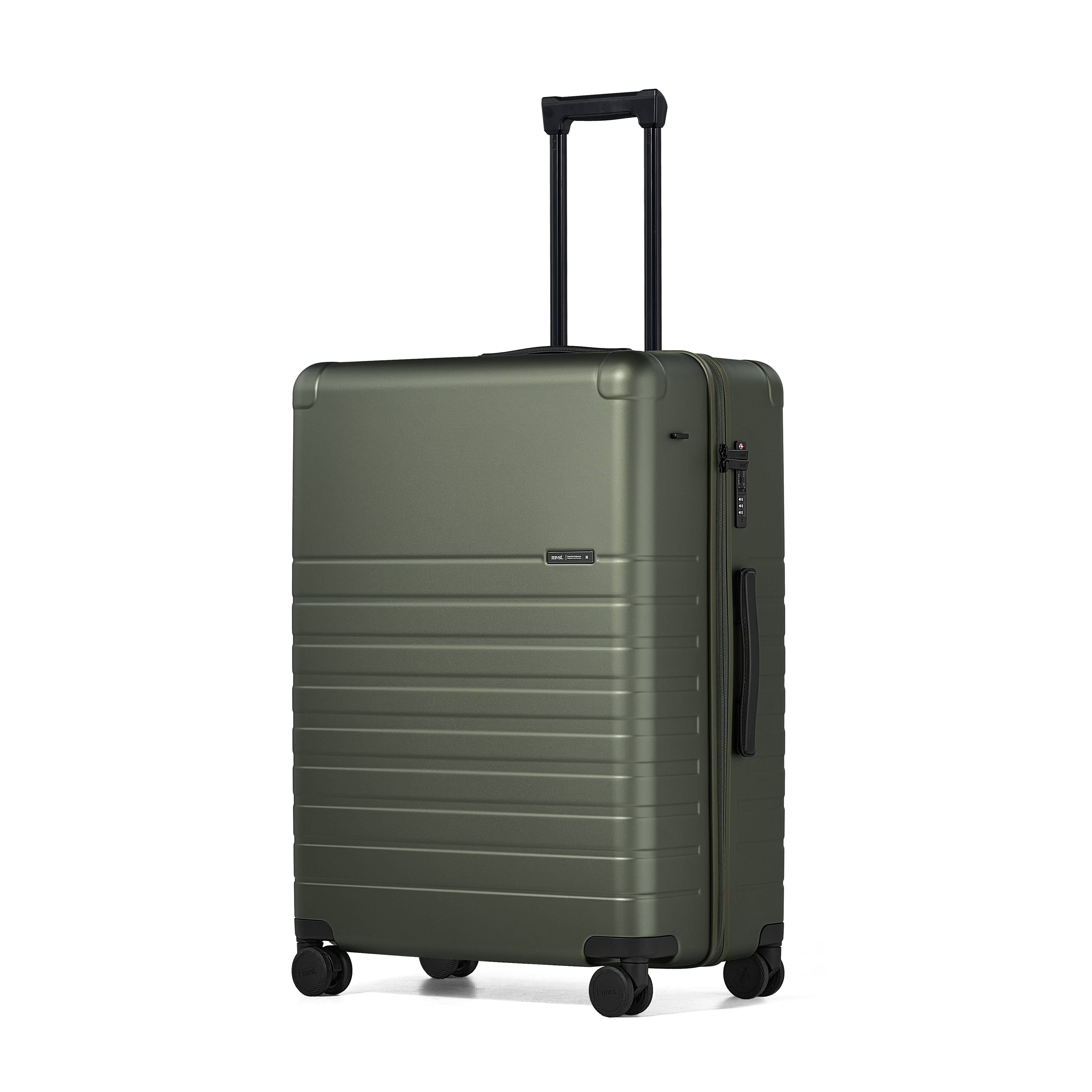 Essential Collection Suitcase Dark Olive Metallic Trendportss#size_Large