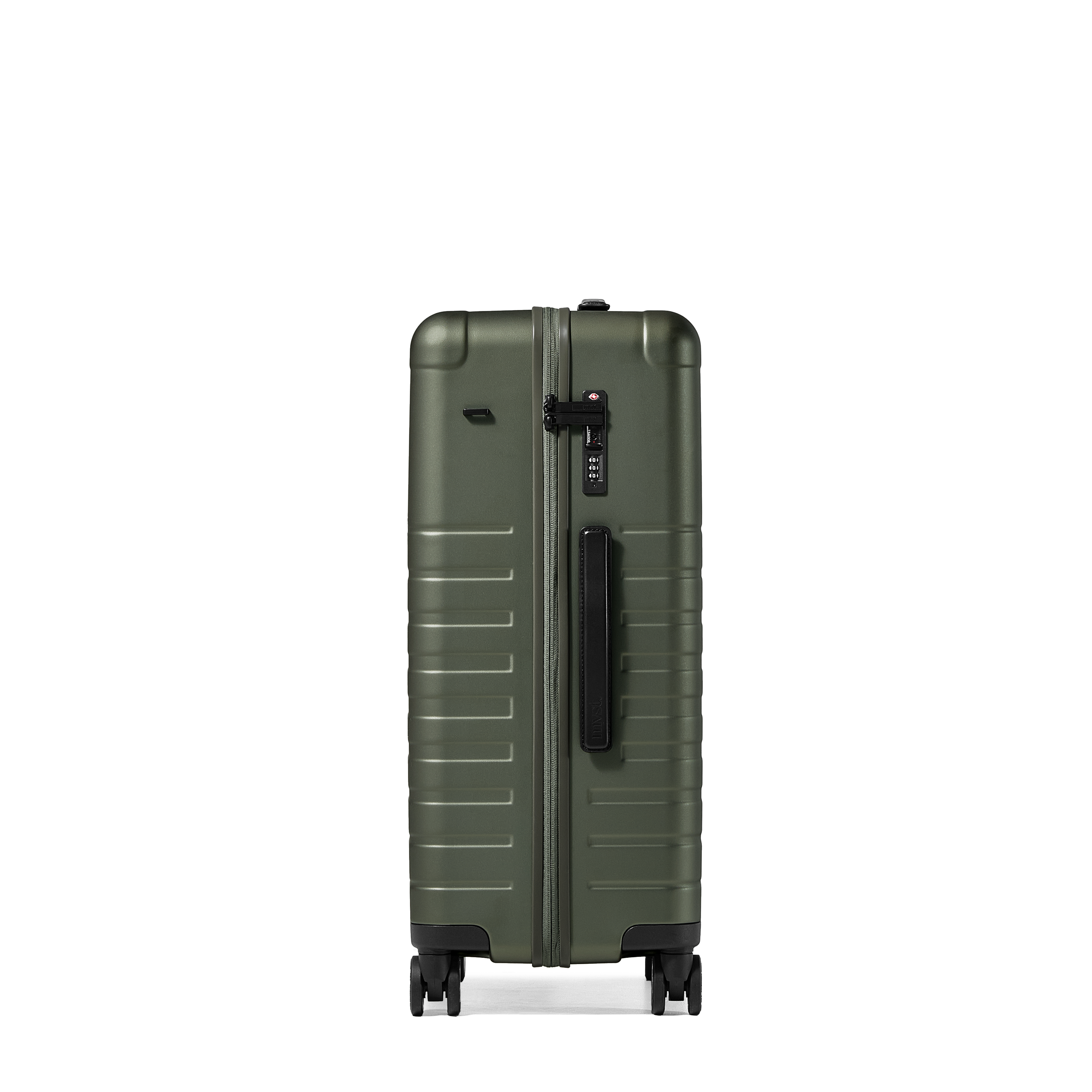 Essential Collection Suitcase Dark Olive Metallic Trendportss#size_Medium