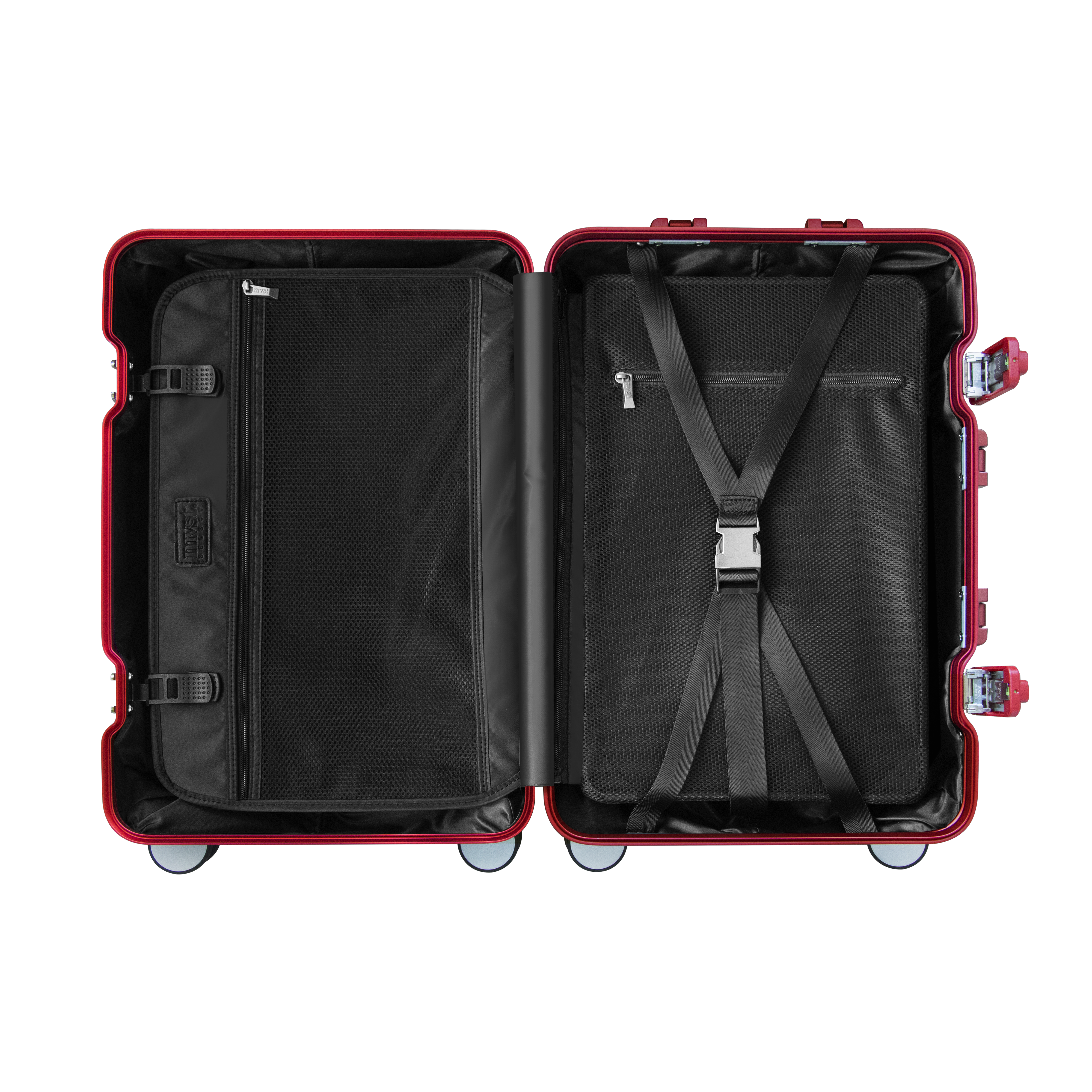 TREK Aluminum Suitcase Red Trendportss