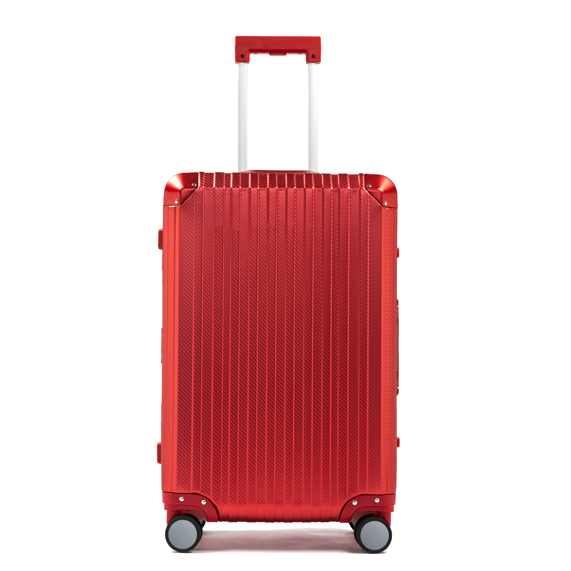TREK Aluminum Suitcase Red Trendportss