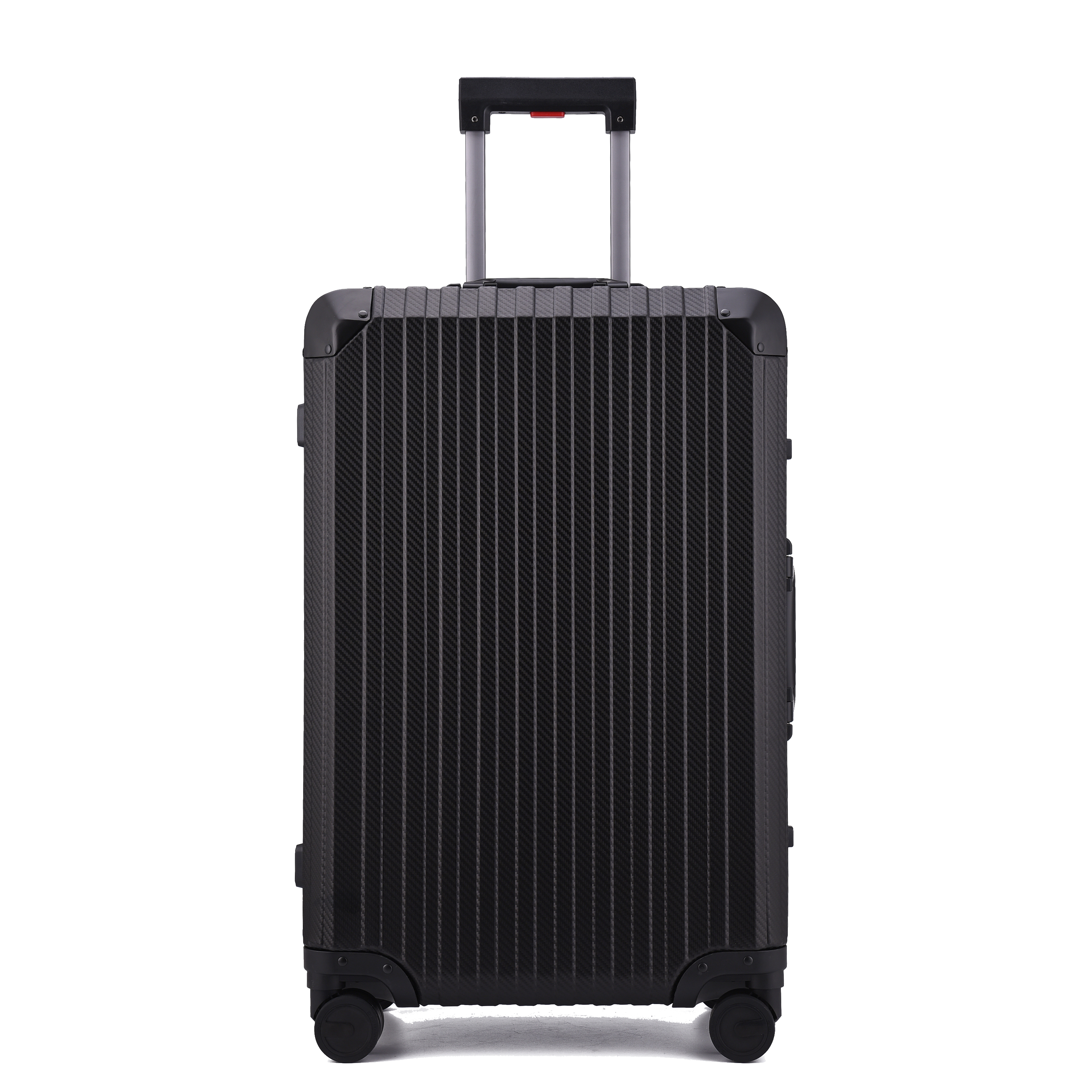 TREK Aluminum Suitcase Black Trendportss