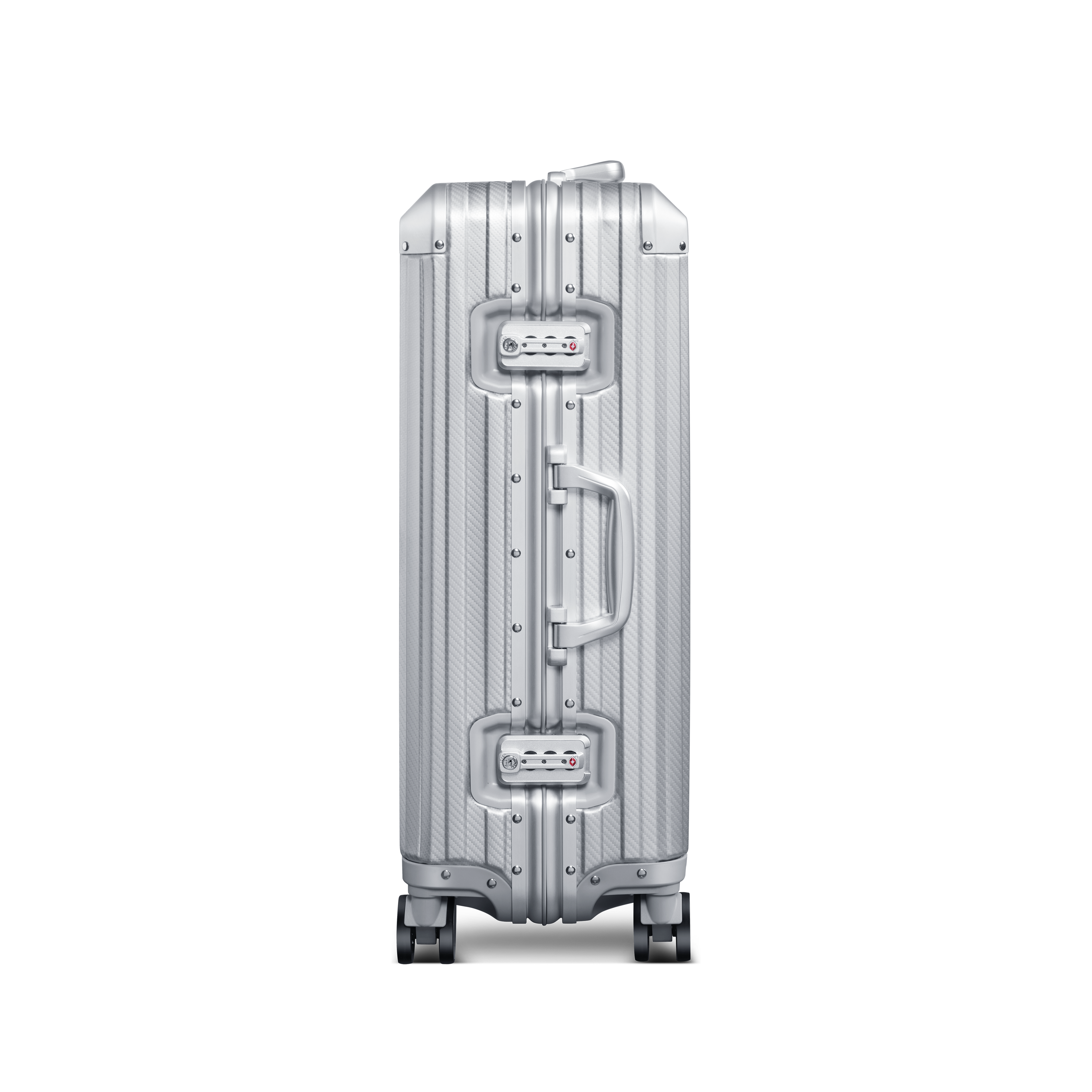 TREK Aluminum Suitcase Silver Trendportss