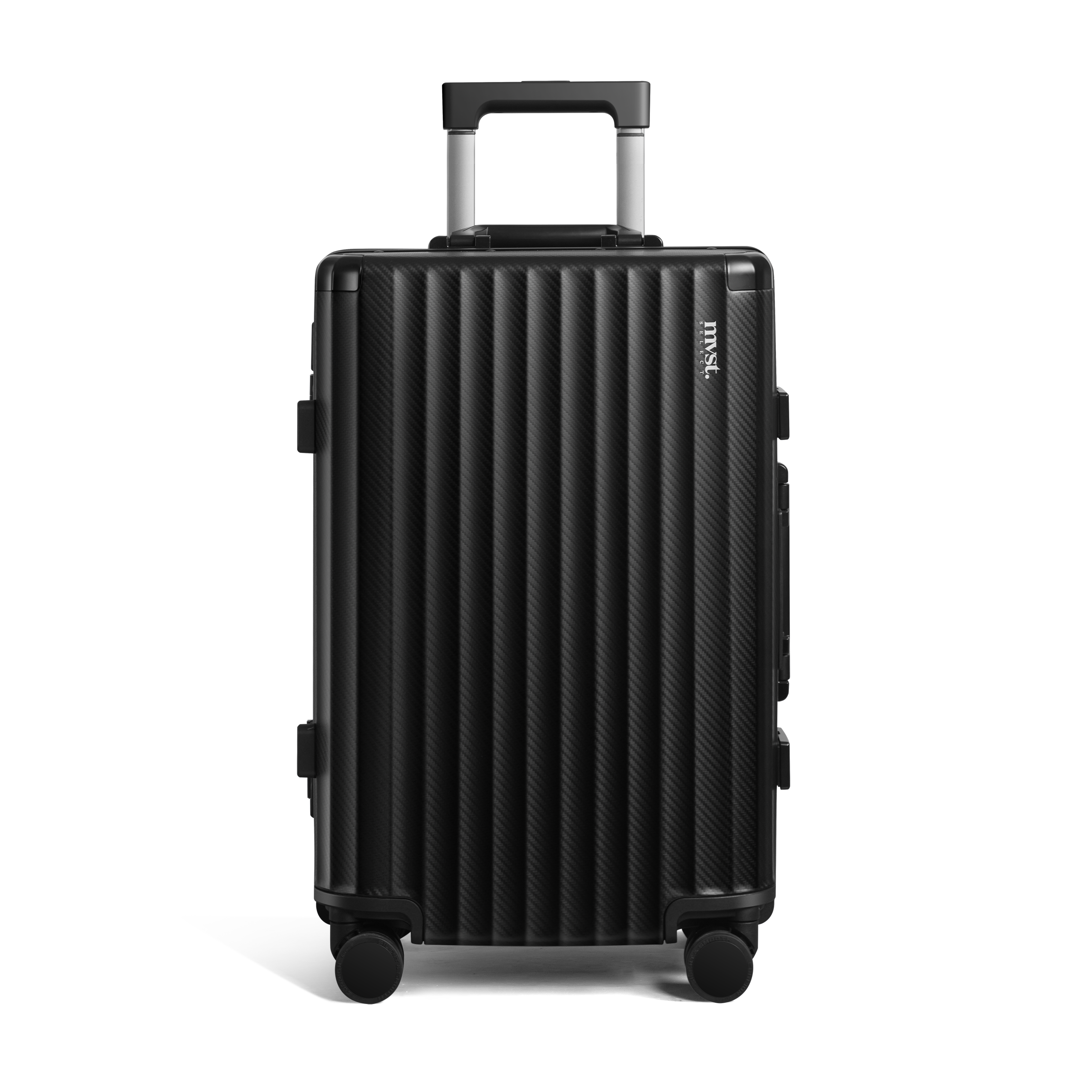 SPACE Aluminum Suitcase Black Trendportss
