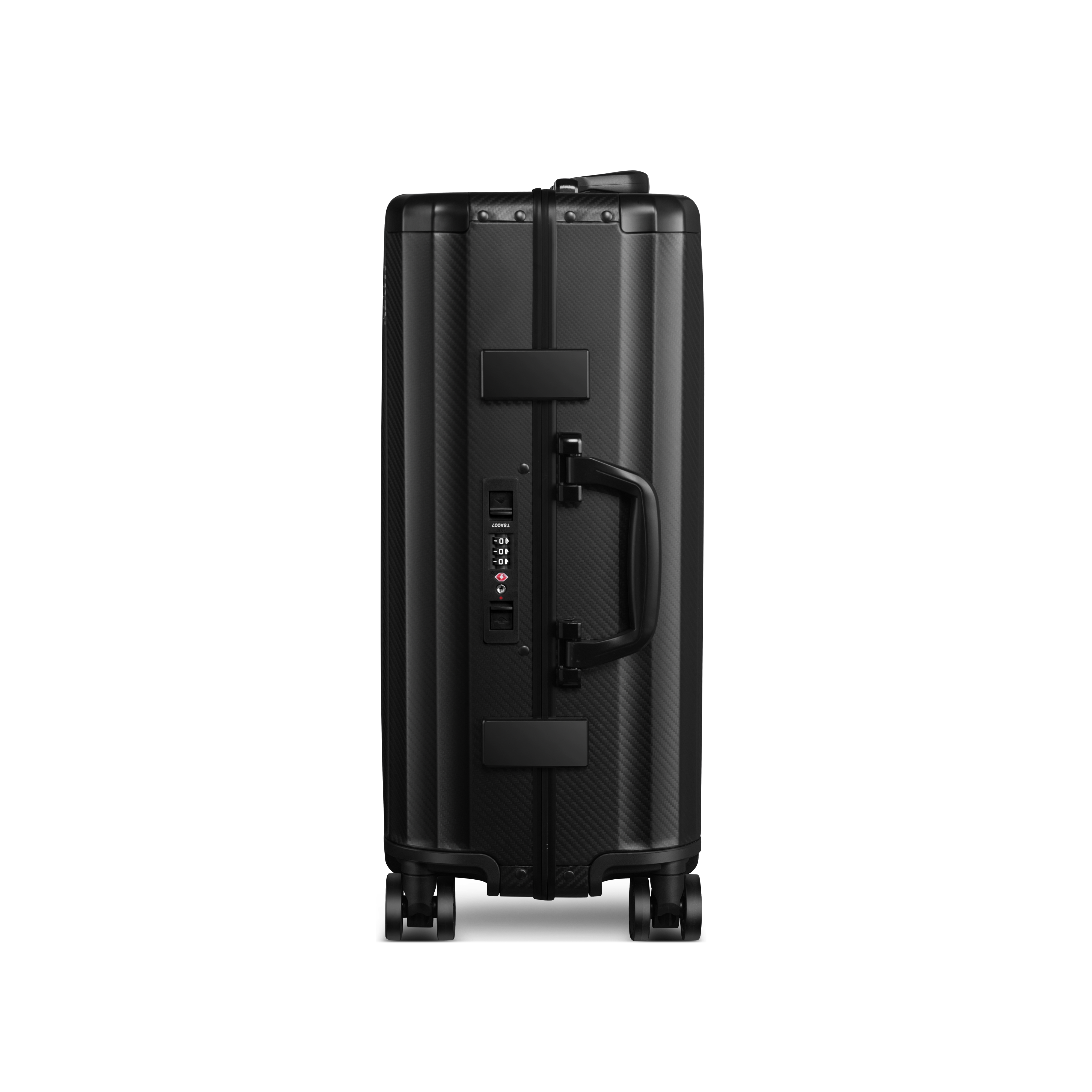 SPACE Aluminum Suitcase Black Trendportss