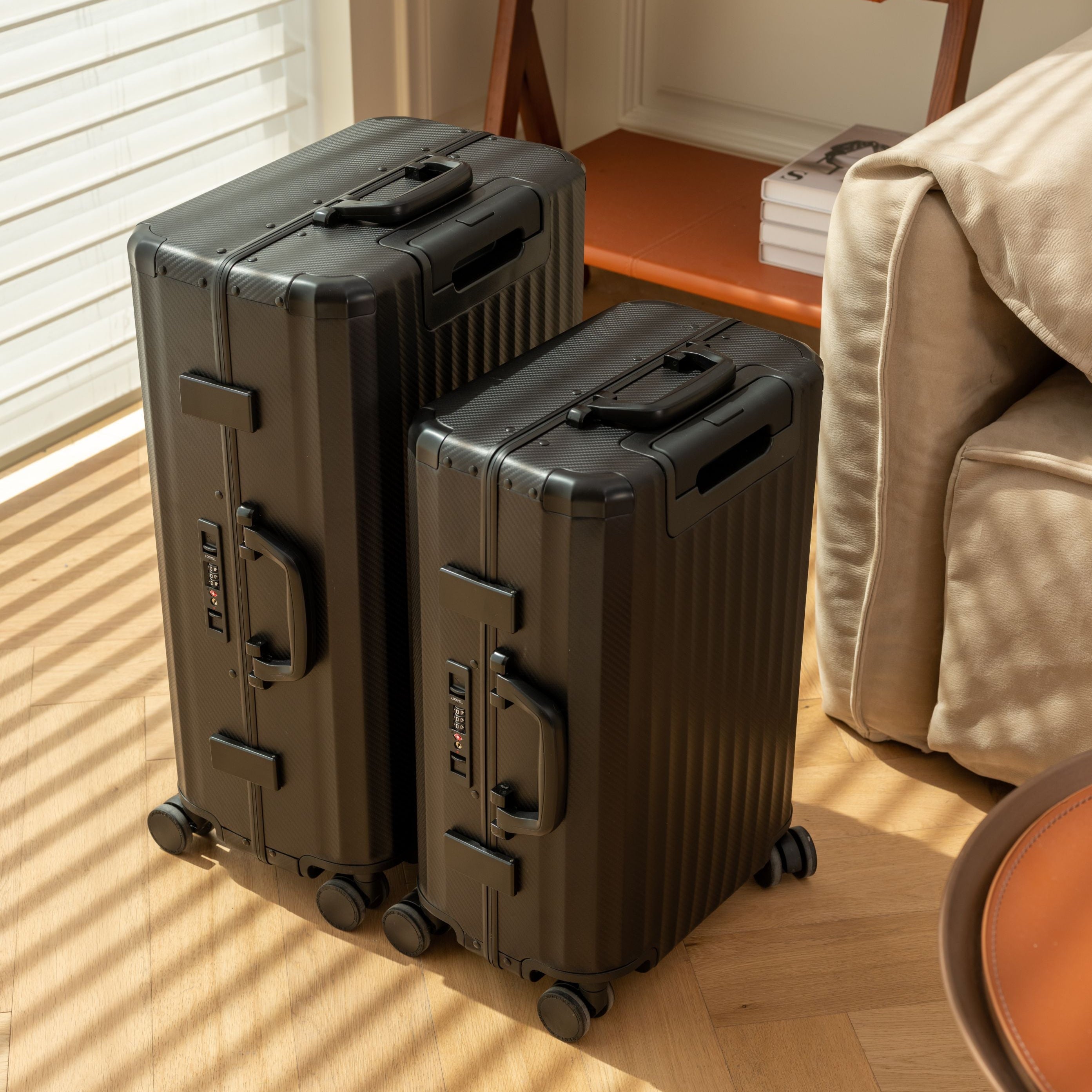 SPACE Aluminum Suitcase Black Trendportss