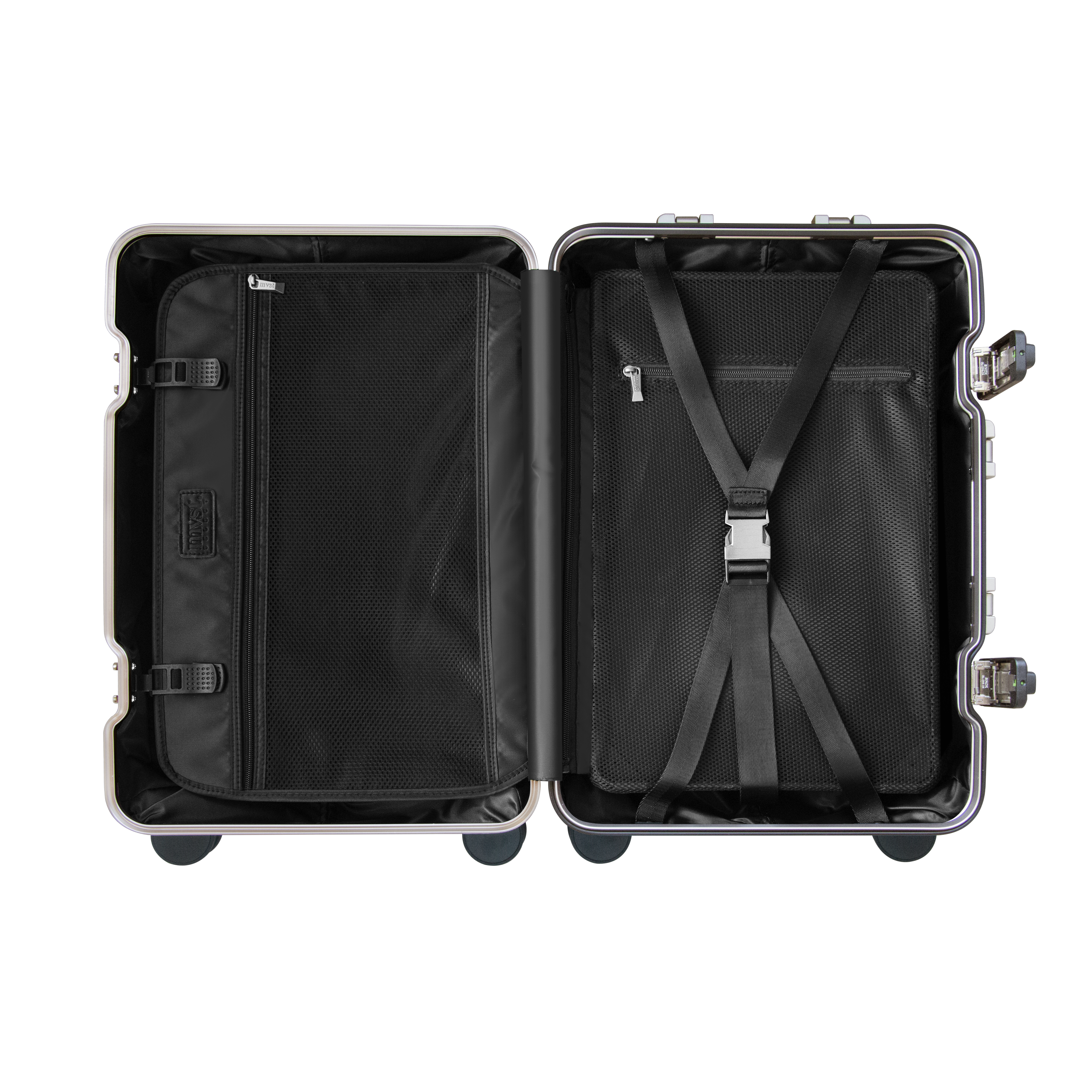 TREK Aluminum Suitcase Champagne Trendportss
